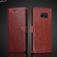 Card Holder Cover Case for Samsung Galaxy Note FE N935F Pu Leather Flip Cover Retro Wallet Phone Case Business Fundas Coque