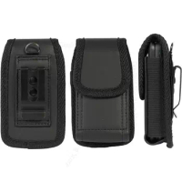 For Nokia 2760 2720 Flip Leather Case Phone Pouch For Alcatel Go Flip V/4/3Flip Belt Clip Waist Bag