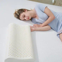 50x30cm Natural Latex Pillow Sleeping Bedding Cervical Massage Pillow Health Neck Bonded Head Care Memory Pillow U1174
