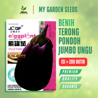 BENIH TERONG PONDOH JUMBO UNGU KEMASAN IMPORT ± 200 BUTIR