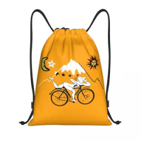 Bicycle Day Albert Hoffman Drawstring Bags Men Women Foldable Gym Sports Sackpack Lsd Acid Blotter Party Training Backpacks