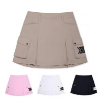 New Golf Women Short Skirt Fashion Simple Anti-exposure Slim Sports Tennis Skort Pants Korean Style Ladies Golf Wear