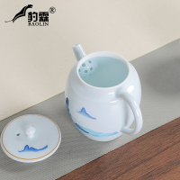 純手繪泡茶壺單壺陶瓷家用煮茶器沖茶水壺沏茶具小青柑專用小日式