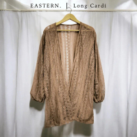 Outer Brokat Cardigan Panjang Muslim