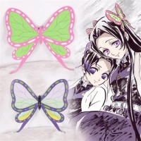 Anime Kimetsu No Yaiba Tsuyuri Kanawo Butterfly Headgear Kochou Shinobu Cartoon Accessories Headwear Hairpin