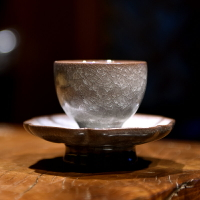 龍泉陶瓷茶杯青瓷哥窯冰裂紋手工主人杯單杯功夫茶品茗杯家用茶盞