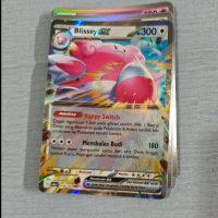 Kartu Pokemon TCG RR Blissey EX 134/167 sv6s Topeng Transfigurasi holo RR card
