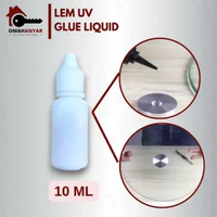 Lem UV 10 ML Akrilik Super Kuat untuk Tatakan Laser, Kaca, Display – Cepat Kering & Bening
