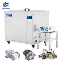 Granbosonic Factory Direct 2400W 192L Ultrasonic Cleaner Machine for SMT Stencils Lab Equipment Engine Parts Bearings