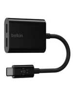 อะแดปเตอร์ USB-C Audio + Charge (สีดำ) รุ่น F7U081BTBLK