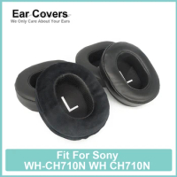 Earpads For Sony WH-CH710N WH CH710N Headphone Earcushions Protein Velour Sheepskin Pads Foam Ear Pads Black Comfortable