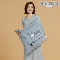 YVONNE 以旺傢飾 沙發柯基方形抱枕（60x60公分）-岩石灰