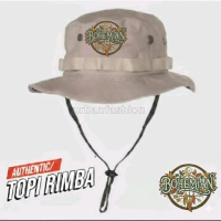 WTFSTORE Topi Rimba Outdoor Pria Wanita Logo Bohemian Kualitas Premium Distro Topi Gunung Hiking Hut