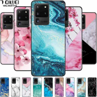 Soft Silicone Case For Samsung S20 Ultra LTE 4G Cover COOL Marble TPU Protector Covers for Samsung Galaxy S20 Ultra 5G S20Ultra