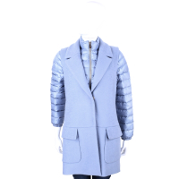 MARELLA-SPORT 水藍色兩件式拉鍊羽絨外套(附背心)