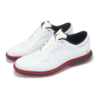 【NIKE 耐吉】高爾夫球鞋 Jordan ADG 5 男鞋 白 紅 黑 軟釘 緩震 高球 皮革(FQ6642-103)