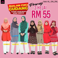 Tshirt Muslimah Dewasa XL 2XL 3XL by Atief Design Clothing Shirts Wanita Baju Wanita Baju