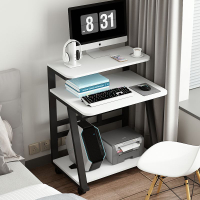 迷你電腦桌小戶型家用臺式機書桌可移動電腦臺雙層桌現代簡約經濟