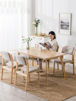 家用椅布藝咖啡凳餐椅現代簡約書桌椅子靠背歐式椅凳子單人木椅 【麥田印象】