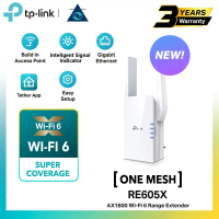 TP-Link RE605X AX1800 WiFi 6 Dual Band Range Extender Repeater OneMesh Access Point
