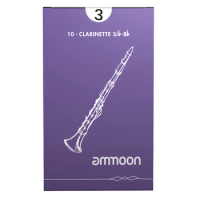 ammoon Woodwinds Bb Clarinet Traditional Reeds Strength 3.0, 10pcs/ Box