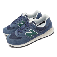 【NEW BALANCE】休閒鞋 574 男鞋 女鞋 藍 綠 麂皮 復古 緩震 運動鞋 NB 紐巴倫(U574SNG-D)