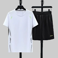 baju olahraga pria set/jersey futsal/baju badminton pria original 100% XXXL Putih