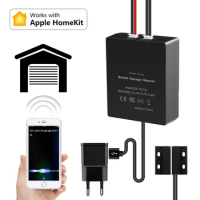 For Apple HomeKit Smart WIFI Auto Garage Door Switch Siri Voice Wireless Control Gate Command Opener Work With Apple Home