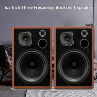 6.5 Inch Bookshelf Speaker Passive Subwoofer HiFi Fever Speaker Three-Way Surround Sound Desktop Speaker Sound Box Power Speaker