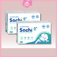 Sachi Gạc Rơ Lưỡi Cho Trẻ Sơ Sinh 0M+ Hộp 30 Gói Kháng Khuẩn Bảo Vệ Răng Miệng Cho Bé từ 0m+