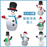 4呎聖誕充氣 雪人-綜，充氣雪人 聖誕節 聖誕佈置 店面裝飾 聖誕造景 擺飾 造型充氣，X射線【X788801】
