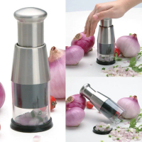 Stainless Steel Manual Hand Chopper Convenient Vegetable Chopper Garlic Crusher