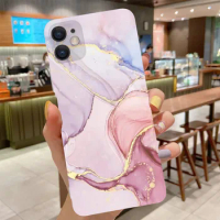 Gradient Painted Lnk Marble Pattern Phone Cover For Oneplus 9 8 Pro 8T 7 6 6T One Plus 1+8 Silicone Shockproof Ultra-Thin Cover