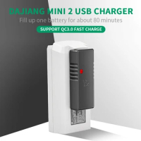 New For Mavic mini 2 Drone Accessories For DJI Mavic Mini 2 QC3.0 Fast Charger Battery USB Charging Adapter With TYPE-C Cable