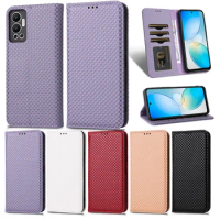 For Infinix Leather Shockproof Dustproof Flip Stand Card Deluxe Phone Case Infinix Hot 12 X6817 Leather Pearlescent Check Case