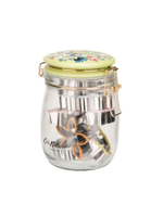 เหยือก GLASS JAR WITH 6PC COOKIE CUTTERS ลาย Painted Table หลากสี