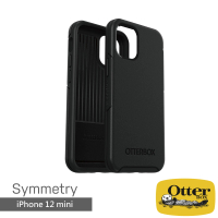 【OtterBox】iPhone 12 mini 5.4吋 Symmetry炫彩幾何保護殼(黑)