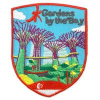 新加坡濱海灣花園 刺繡貼布 電繡貼 背膠補丁 PATCH 刺繡貼章 補丁貼 燙布貼 徽章