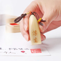 Natural Horns Seals Customized Carving Name Stamp Calligraphy Painting Art Stamps Chinese Name Stamp Birthday Gift Seal Sellos