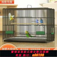 【台灣公司 可開發票】鳥籠子鸚鵡鳥籠特大號家用全套折疊鳥籠虎皮八哥牡丹繁殖專用鳥籠