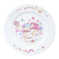 asdfkitty*日本製 雙子星 45週年紀念 陶瓷淺圓盤/蛋糕盤/沙拉盤/點心盤-金正陶器正版