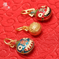 古法沙金吞金獸一家三口招財掛件吊墜手鏈項鏈手繩編織爸媽兒配件