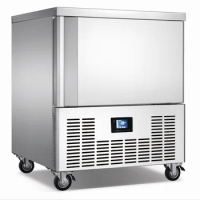 5 Trays Auto Defrost Chest Freezers Batch Blast Freezer for Meat Air Cooled Blast Chiller Freezer Quick Freezing Equipment