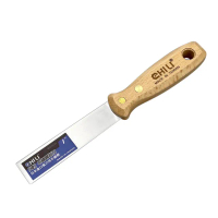 【CHILI】25mm/1吋-超硬油漆刮刀 BDS1S-S1(台灣製/食品級不銹鋼/油灰刀/補土/油漆工具/刮漆/批土)