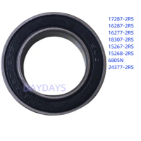 ABXG 10pcs/lot 17287-2RS MR17287 17287 17287RS GCR15 ball bearing 17x28x7mm bike wheels bottom bracket repair bearing