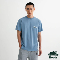 【Roots】Roots 男裝- GRAFFITI ARTIST短袖T恤(藍色)