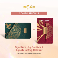 MASDORA 999.9 Gold Bar 3.50GM (1.00GM+2.50GM) Signature Series (EMAS 999.9/24K)