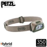 【PETZL 法國 TACTIKKA+超輕量標準頭燈《沙漠》】E089EA02/350流明/頭燈/登山露營/手電筒