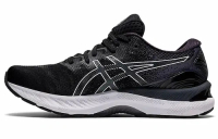GEL NIMBUS 23 2E WIDE BLACK WHITE