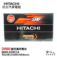 HITACHI 日立 DIN 80 汽車電瓶  RANGER XC70 58014 免運 日本技術 電池 哈家人【樂天APP下單最高20%點數回饋】